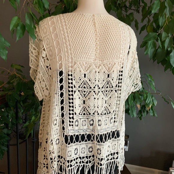 Blue-notes Crochet Open Cardigan - Picture 2 of 3